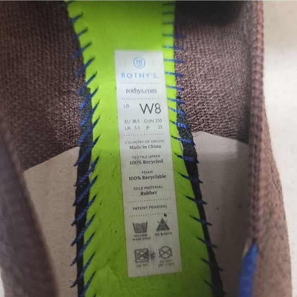 Rothy's Brown/Purple Textured
Flats - so cute for the holidays! - Picture 4 of 5